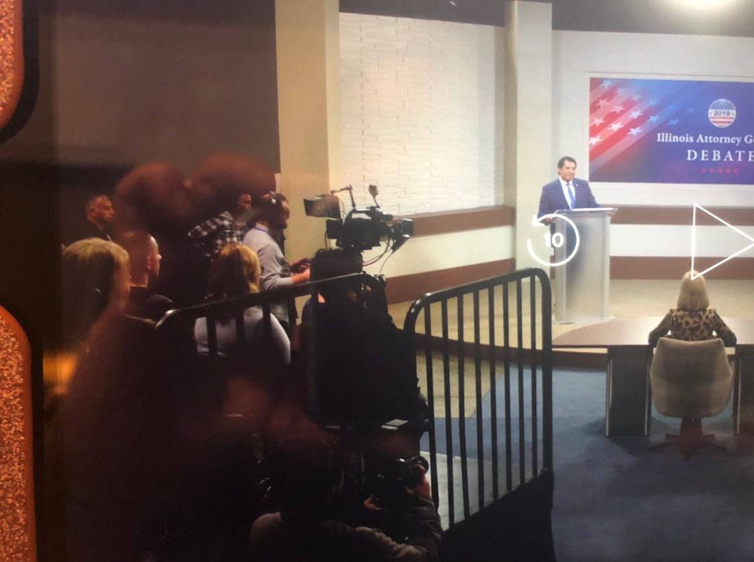 What's Going On in the Background Proven Innocent debate scene